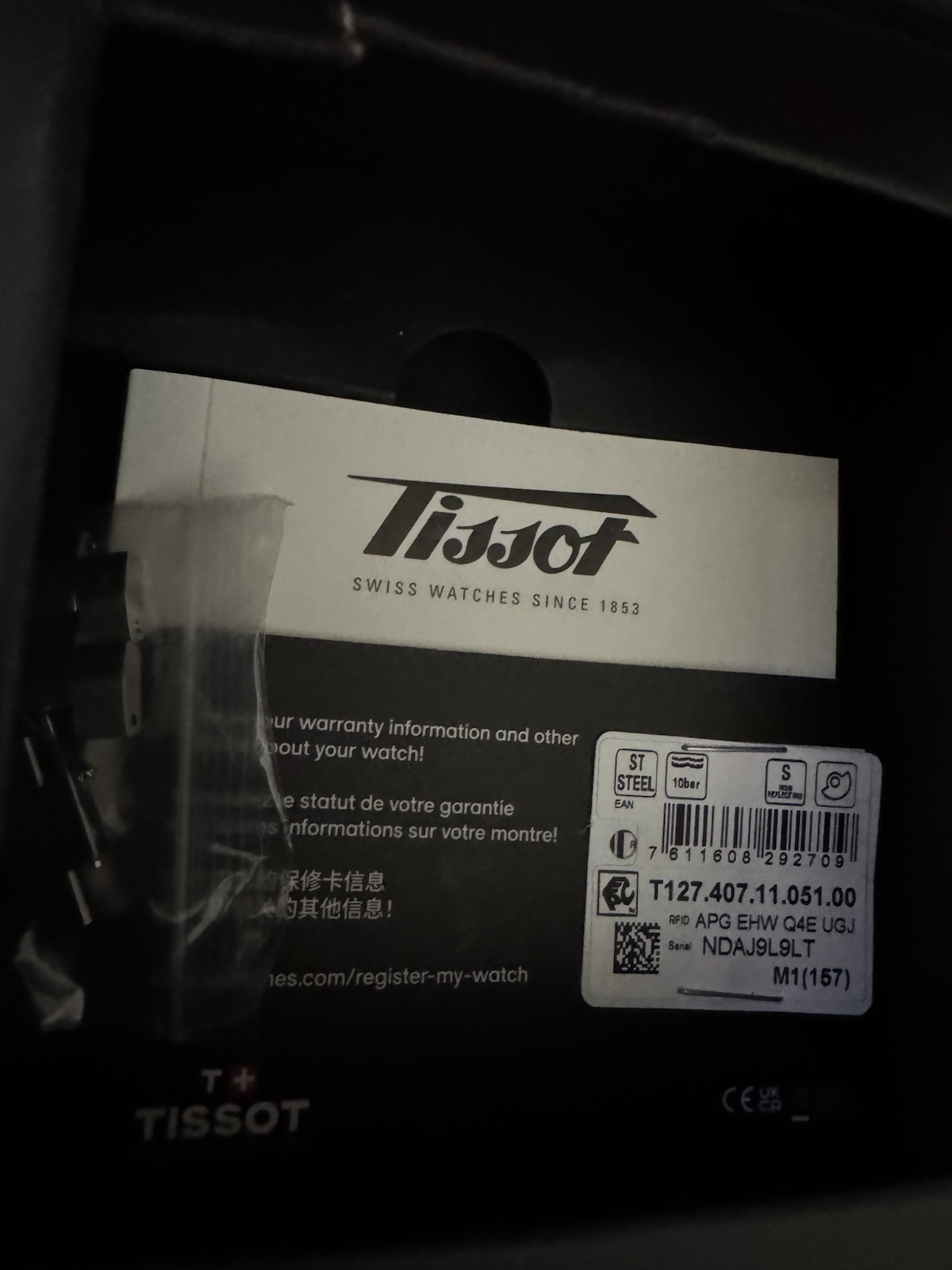 Tissot Gentleman Men’s Power Automatic 80 Black Dial Watch – T127.407.11.061.01