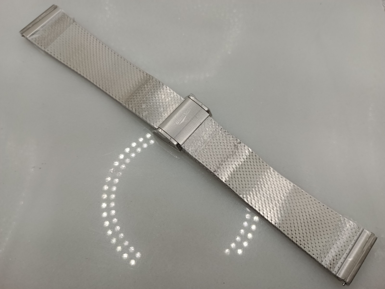 New Watchgecko 21mm Calibre 1960 Mk2 Mesh Stainless Watch Strap Bracelet 6B452