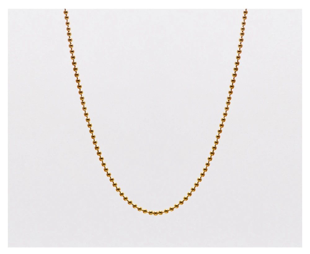 Classic Gold Stainless Steel Necklaces Simple DIY Basic Chains Jewelry