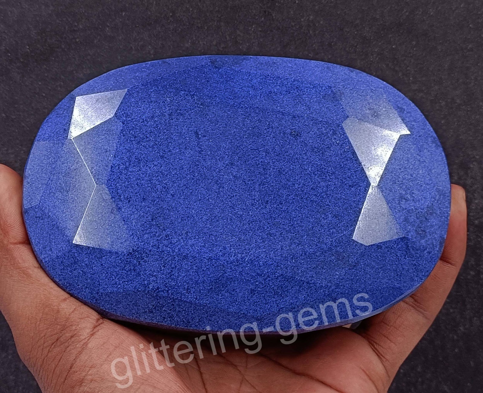 Collector Grade 5852Ct Natural African Blue Sapphire IGL Certified Oval Cut 5DOS