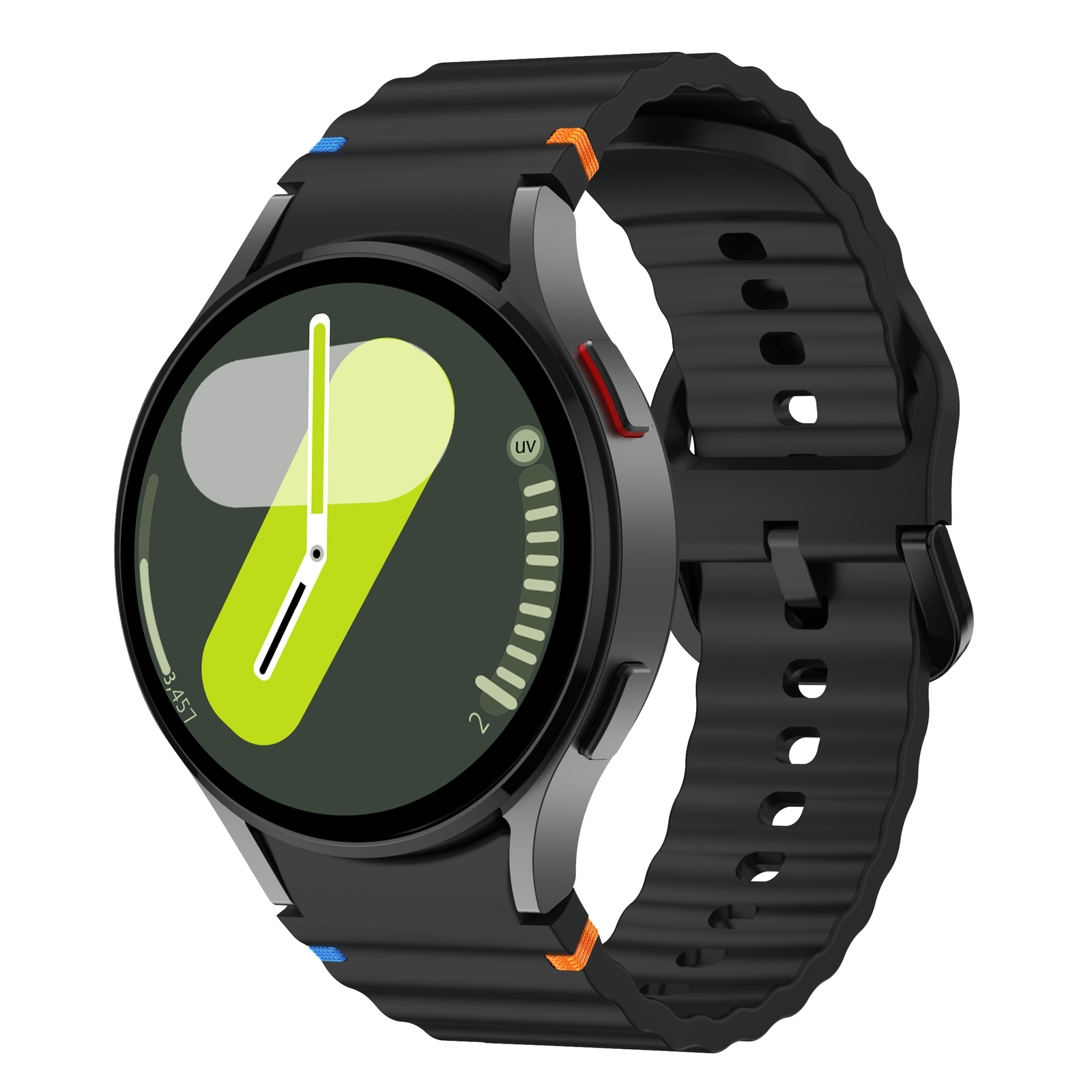 For Samsung Galaxy Watch 7/6/5/4/FE 40/44/47mm Sport Silicone Watch Band Strap