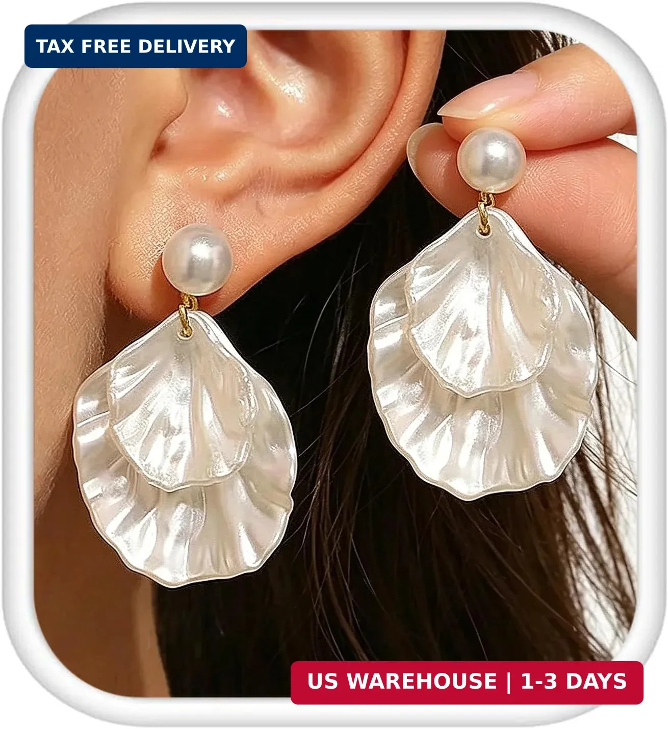 SmileBelle Pearl Earrings for Women, Pearl Jewelry for Women as Gifts | Pearl Da