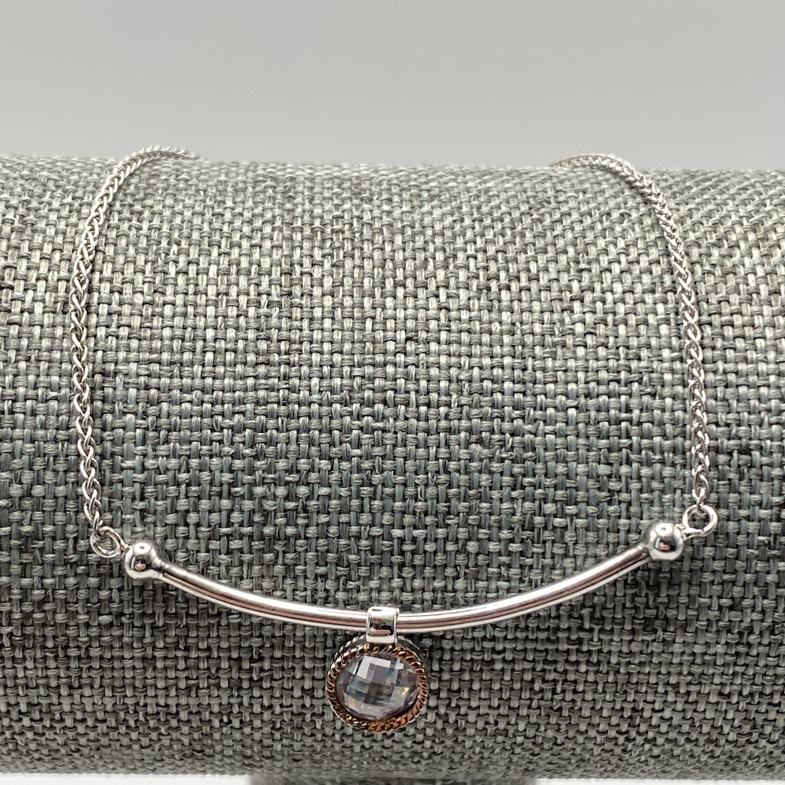 ELLE 925 Sterling Silver Bracelet Adjustable Ruby Accent Stone Slider CZ Stone