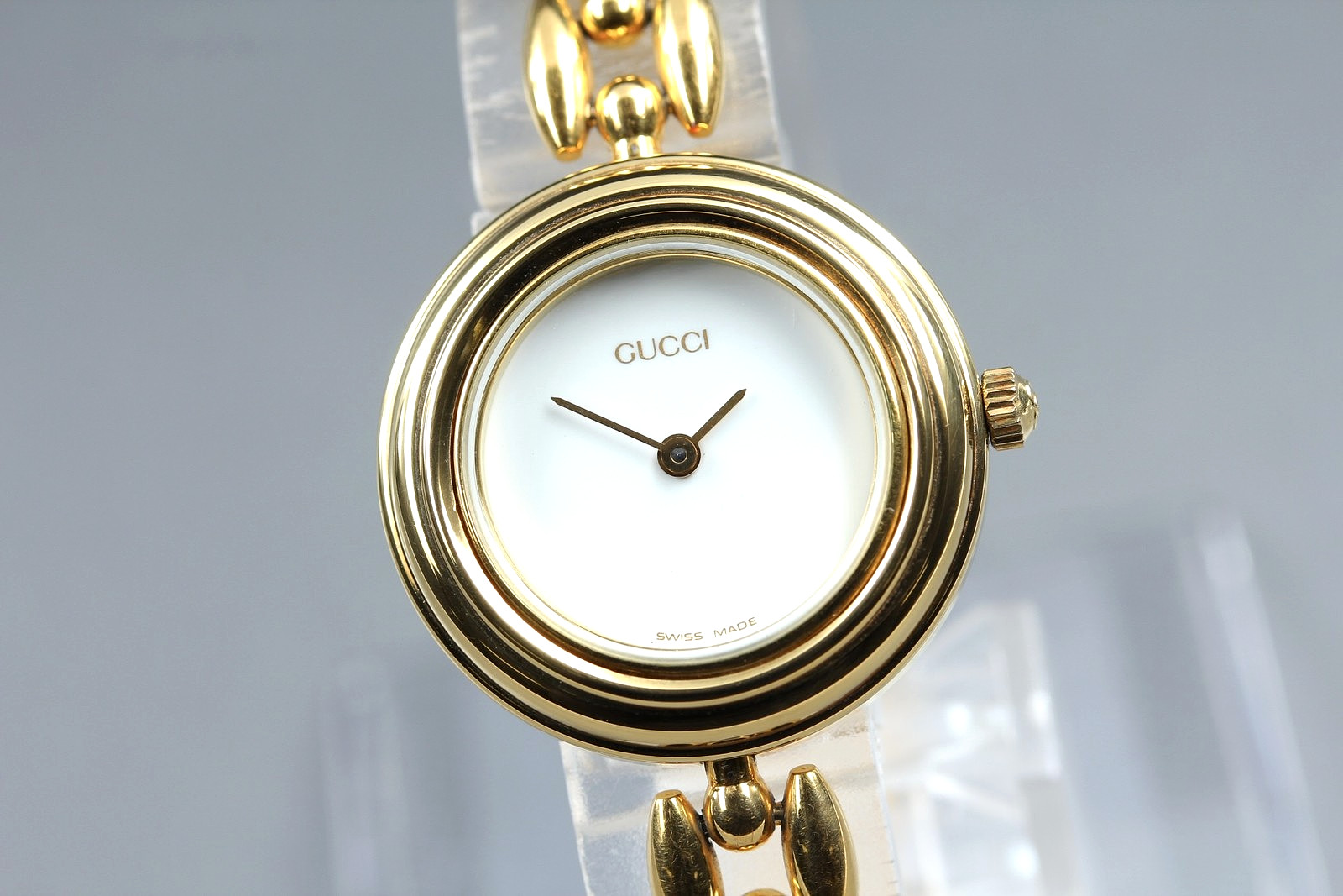 [Near MINT] GUCCI Change Bezel 11/12.2 26mm Gold Quartz Women’s Watch From Japan