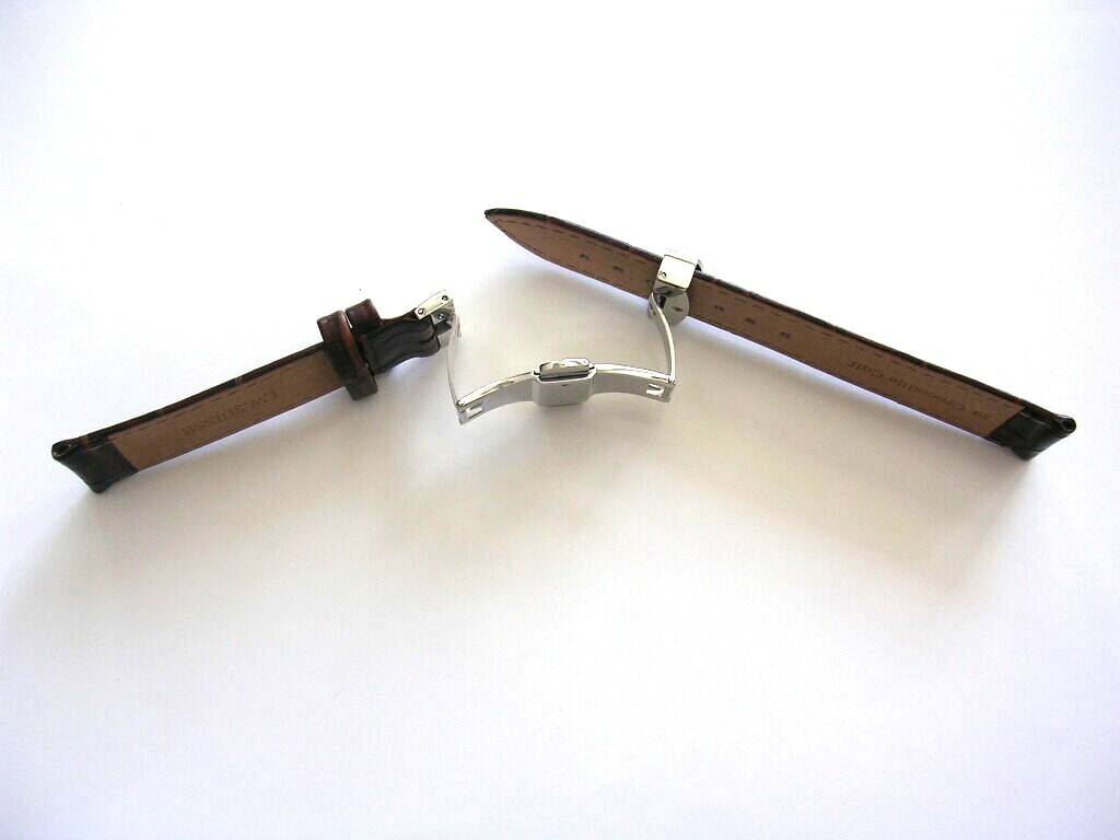 16mm SS Deployment Buckle Push Button Butterfly 316L deployant Clasp IW SUISSE