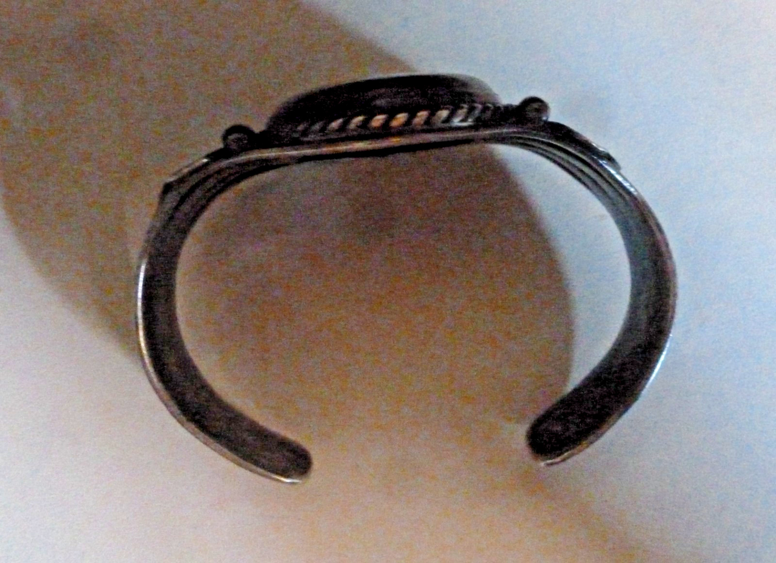 Sterling Navajo Fred Harvey Era Cuff Bracelet Agate Thunderbirds Bracelet
