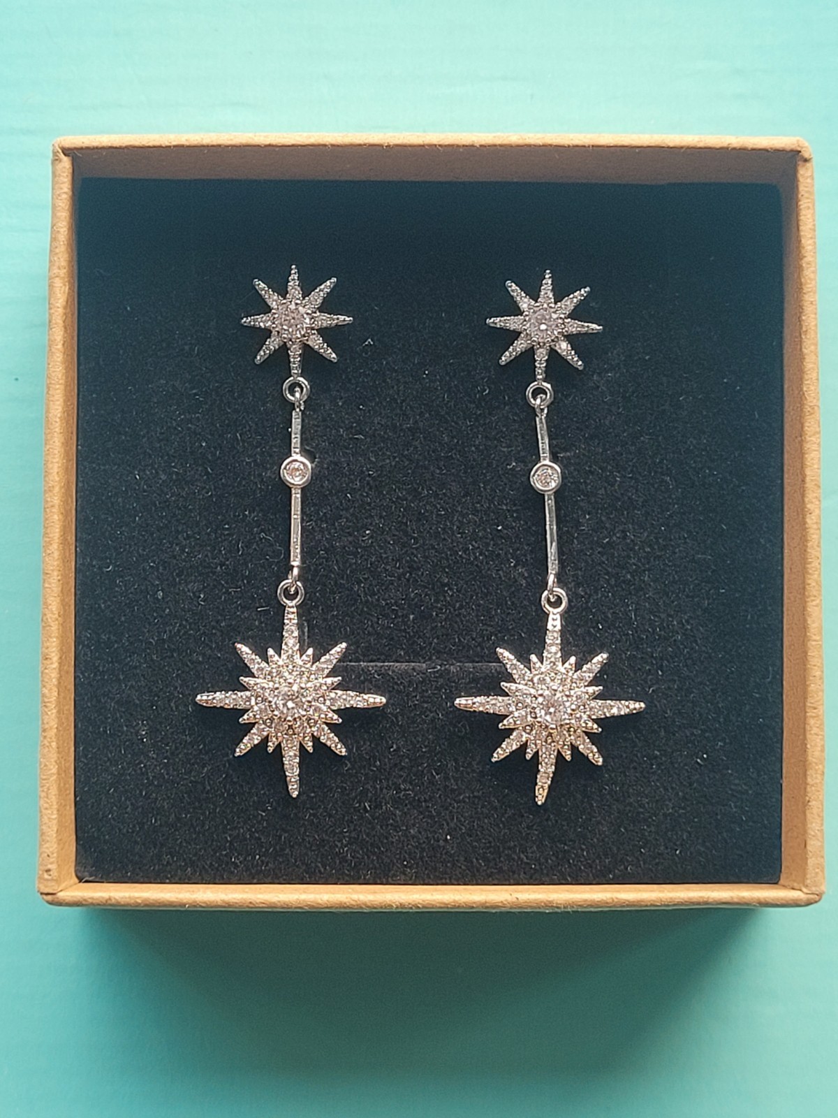 Catherine Princess of Wales Royal Replica Tsar starburst Drop earrings