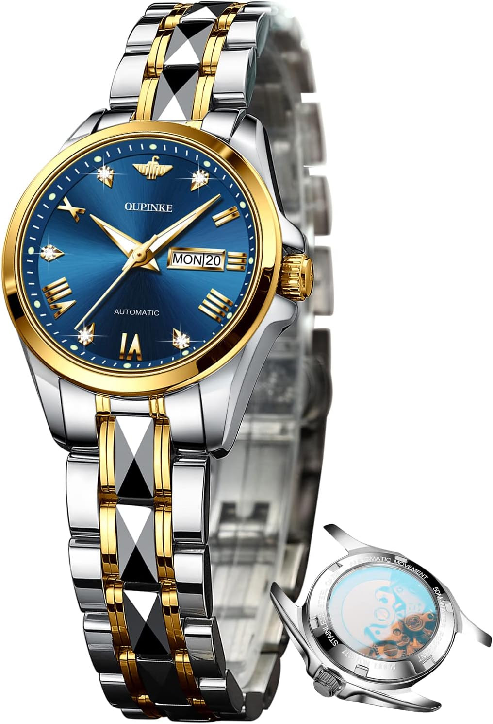 Women Automatic Watch Mechanical Self Winding Classic Luxury
