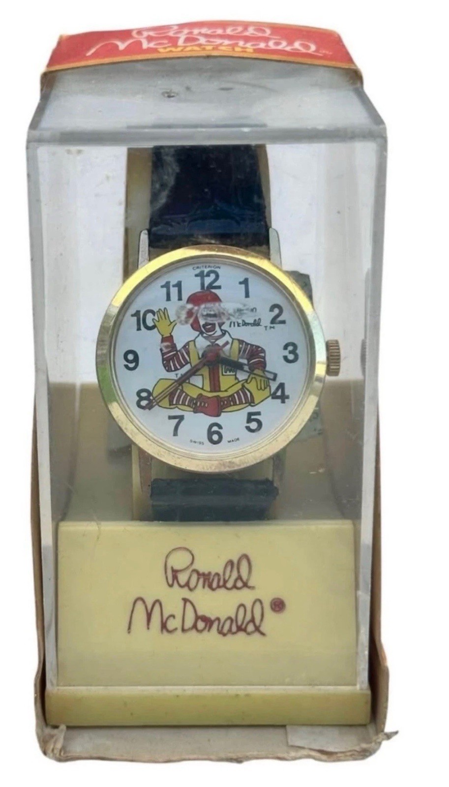 VINTAGE 1980 Ronald McDonald Wristwatch Japan Made
