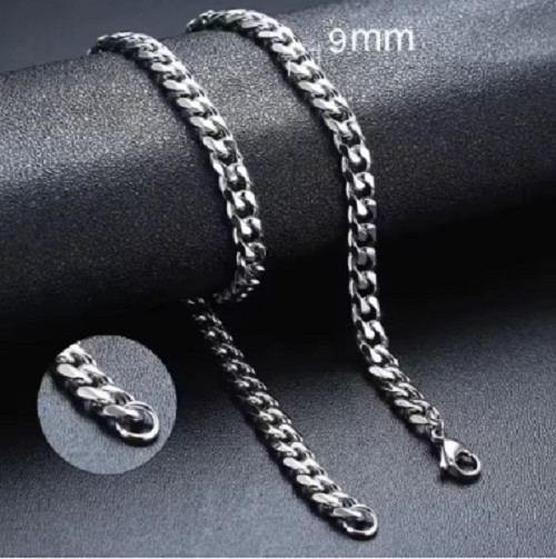Stainless Steel Chain Necklace for Men Punk Neck Male Chains Jewelry Accessories
