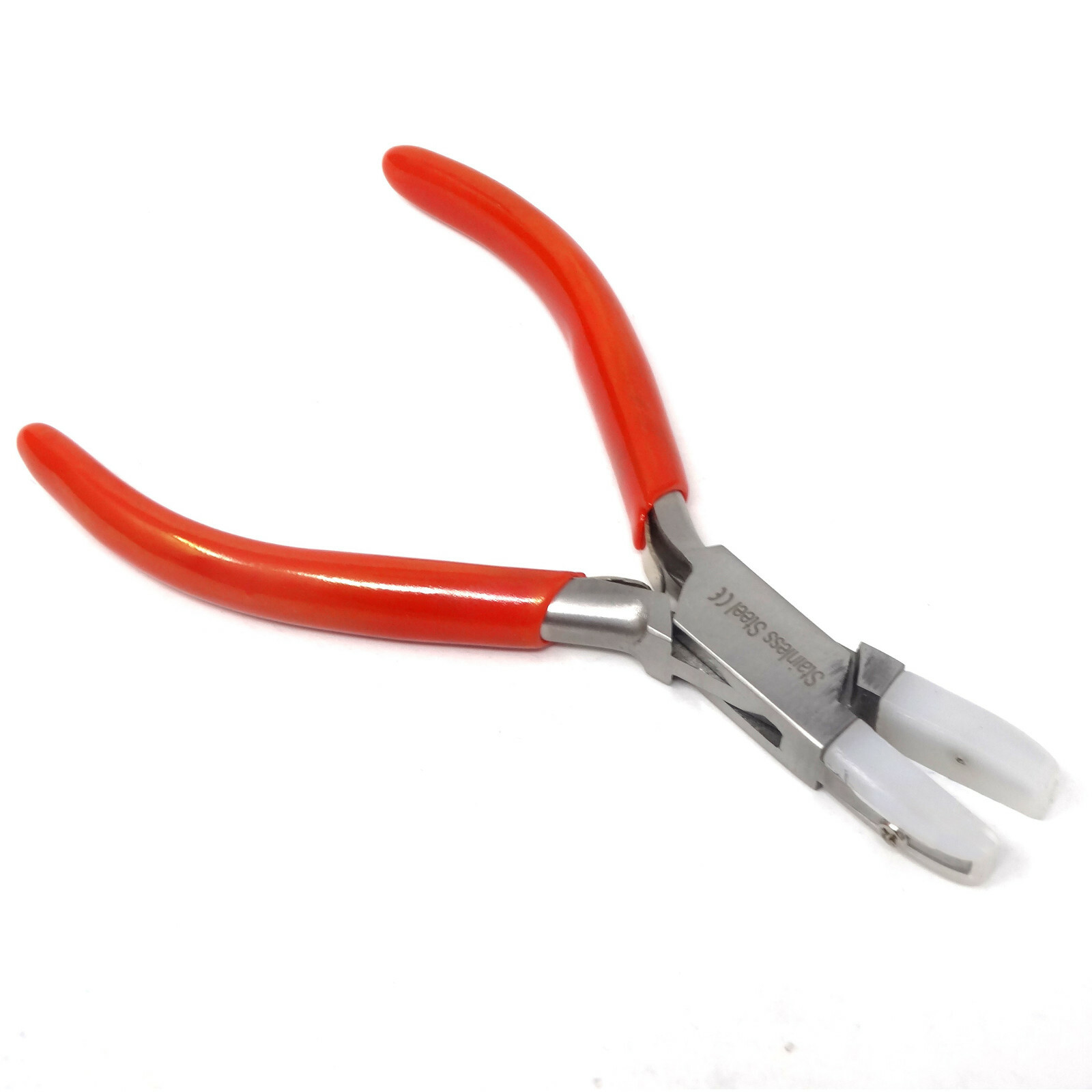 Pliers Flat Nylon Jaws Nose Jewelry Bead Wire Work Tool Straighten Wire