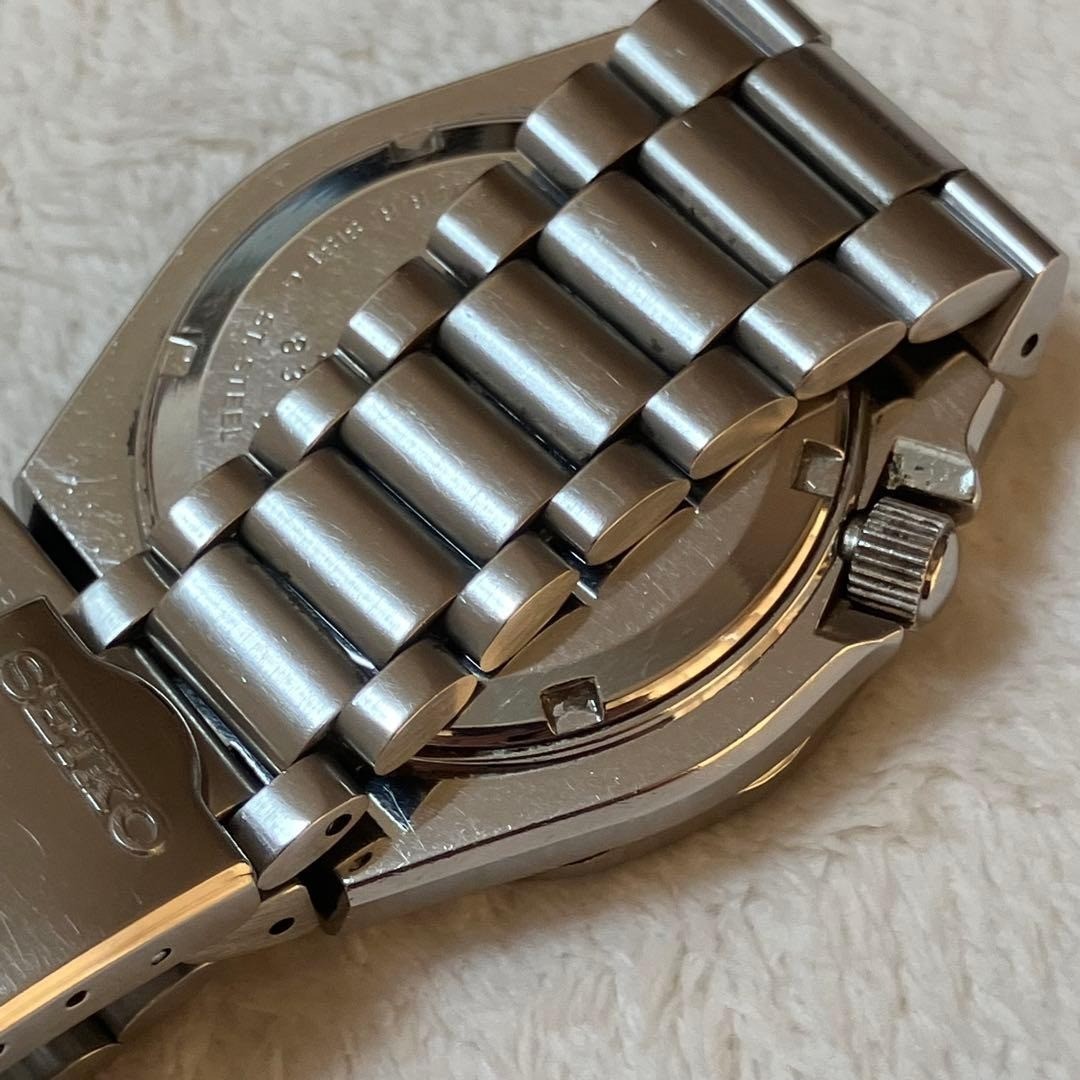 SEIKO Silver Wave Z Quartz 7546-7040 Men’s Watch Diver Day Date Battery 39mm