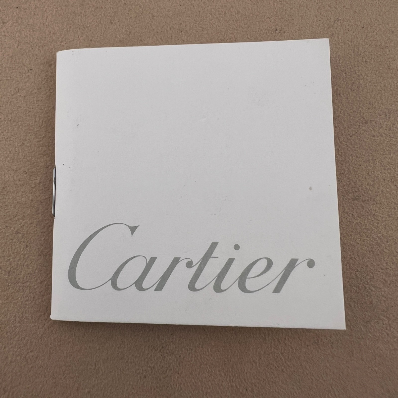 BOOKLET FOR ALL CARTIER WATCHES