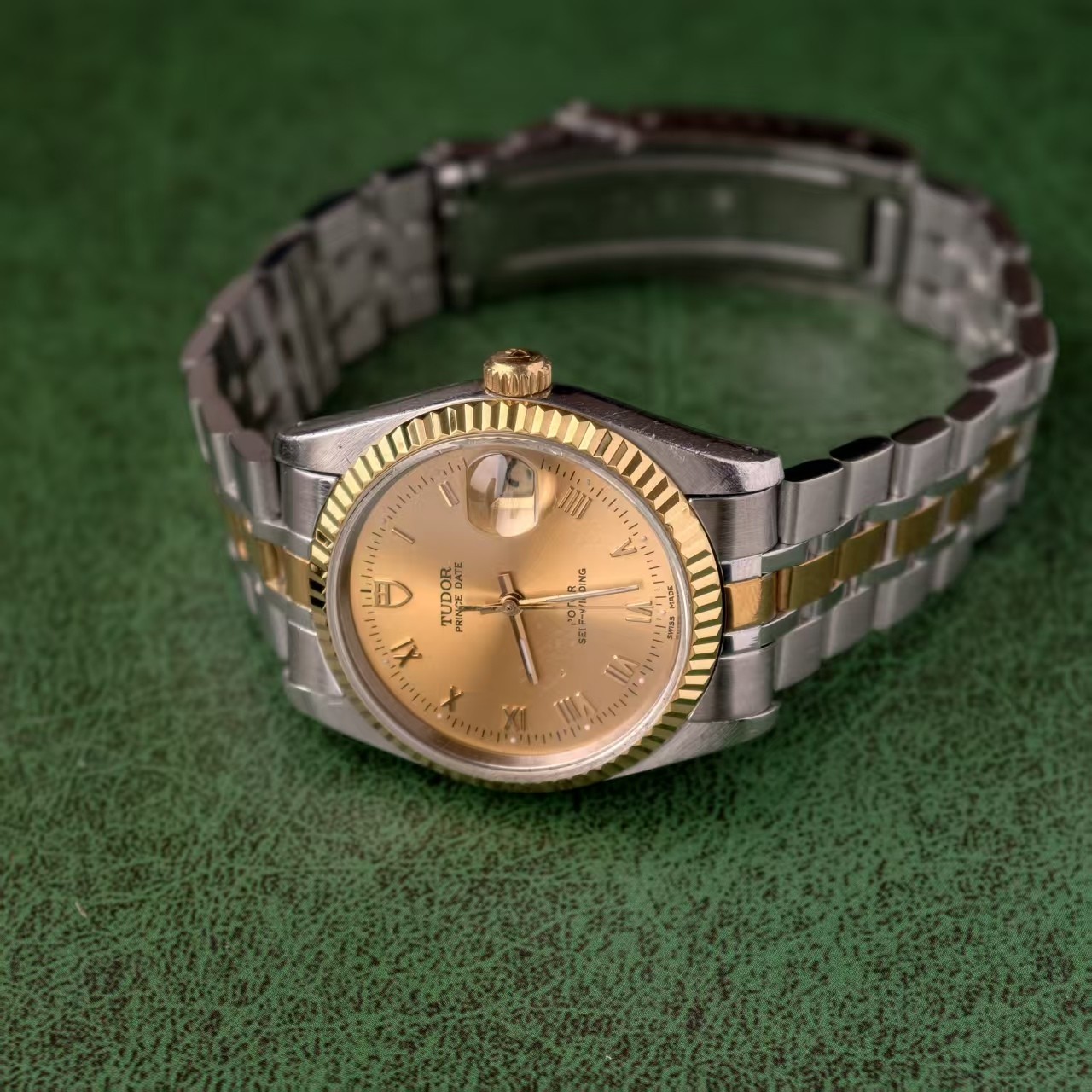 Tudor Roman Champagne Dial Prince Date 74033 Men’s Watch Automatic 34mm