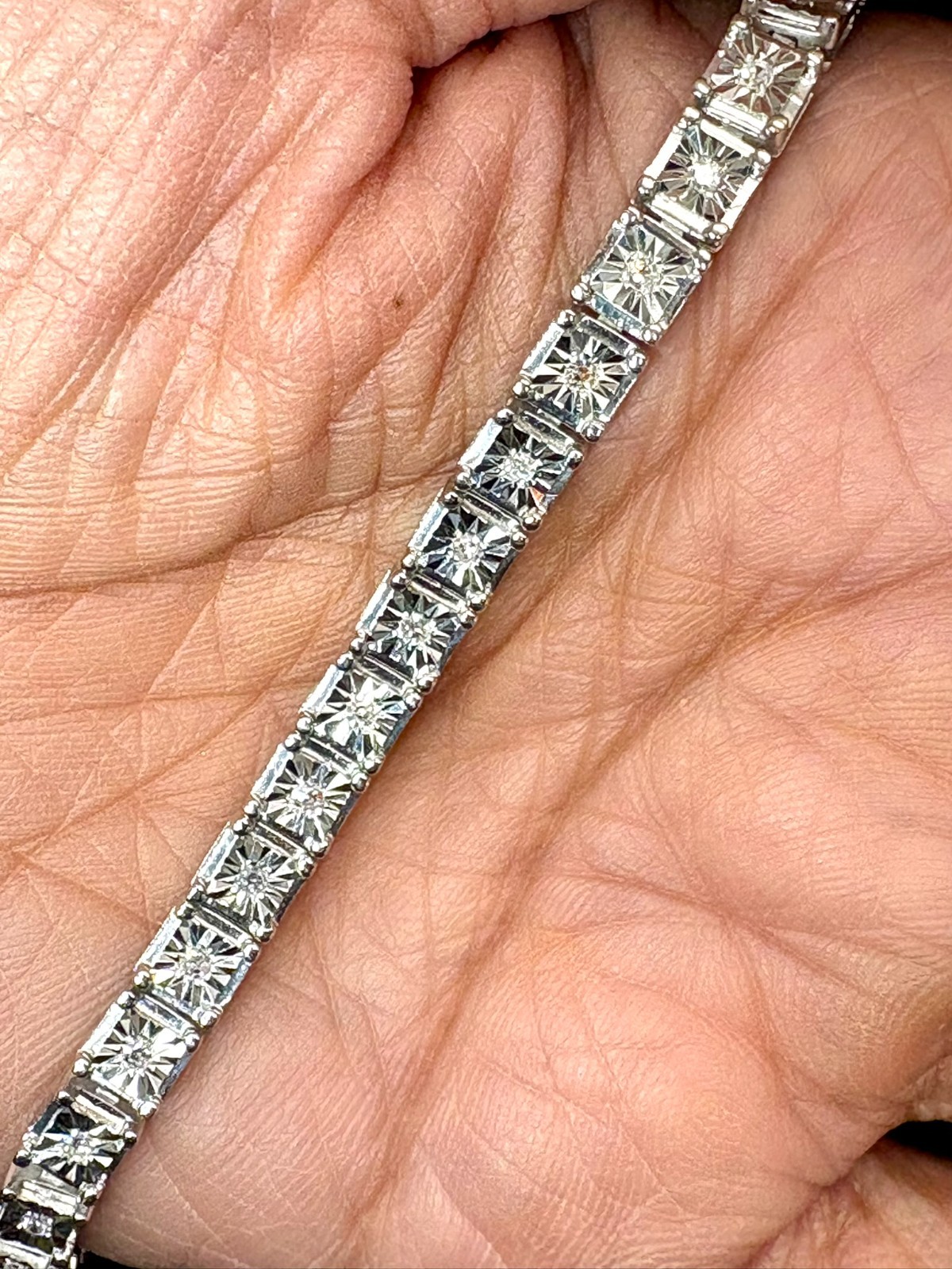 1/2cttw 925 Sterling Silver Lab Grown Diamond Tennis Bracelet 7″ LGB6642