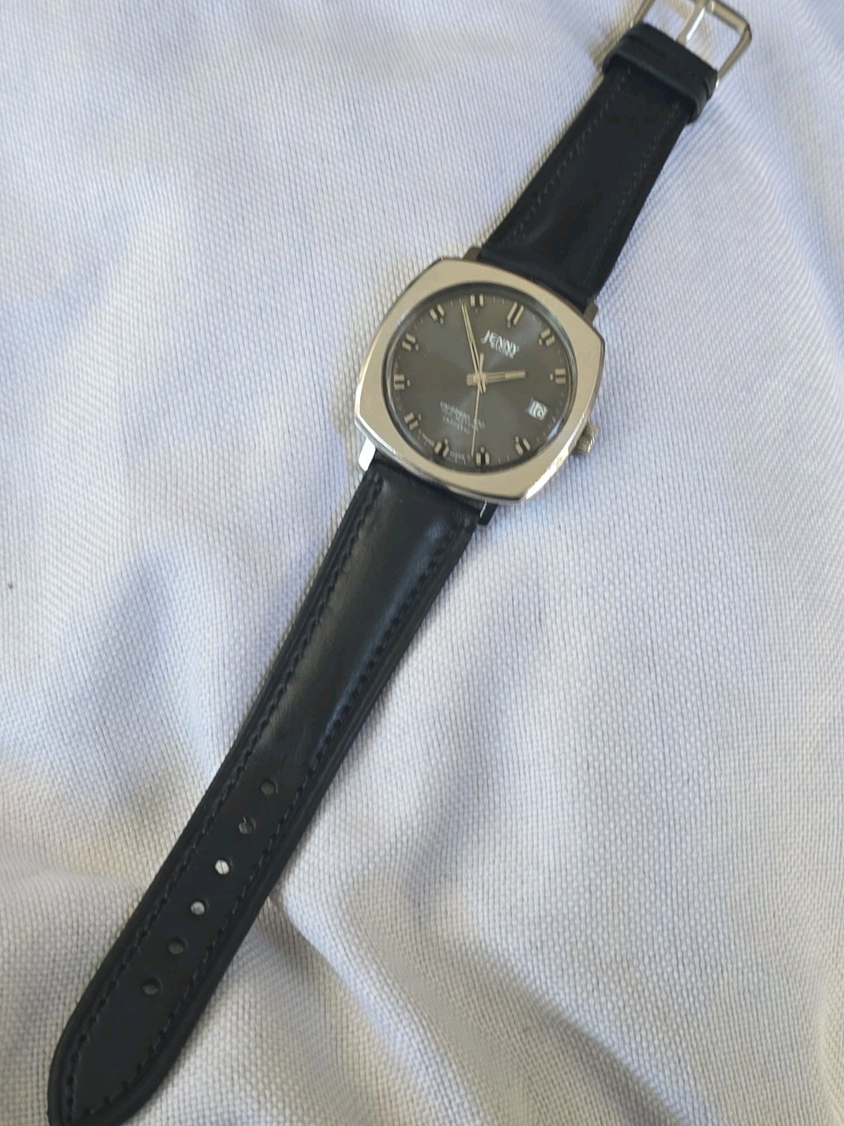 Rare Mens Vintage JENNY SWISS CARIBBEAN 100 ETA 2452 Automatic Wristwatch