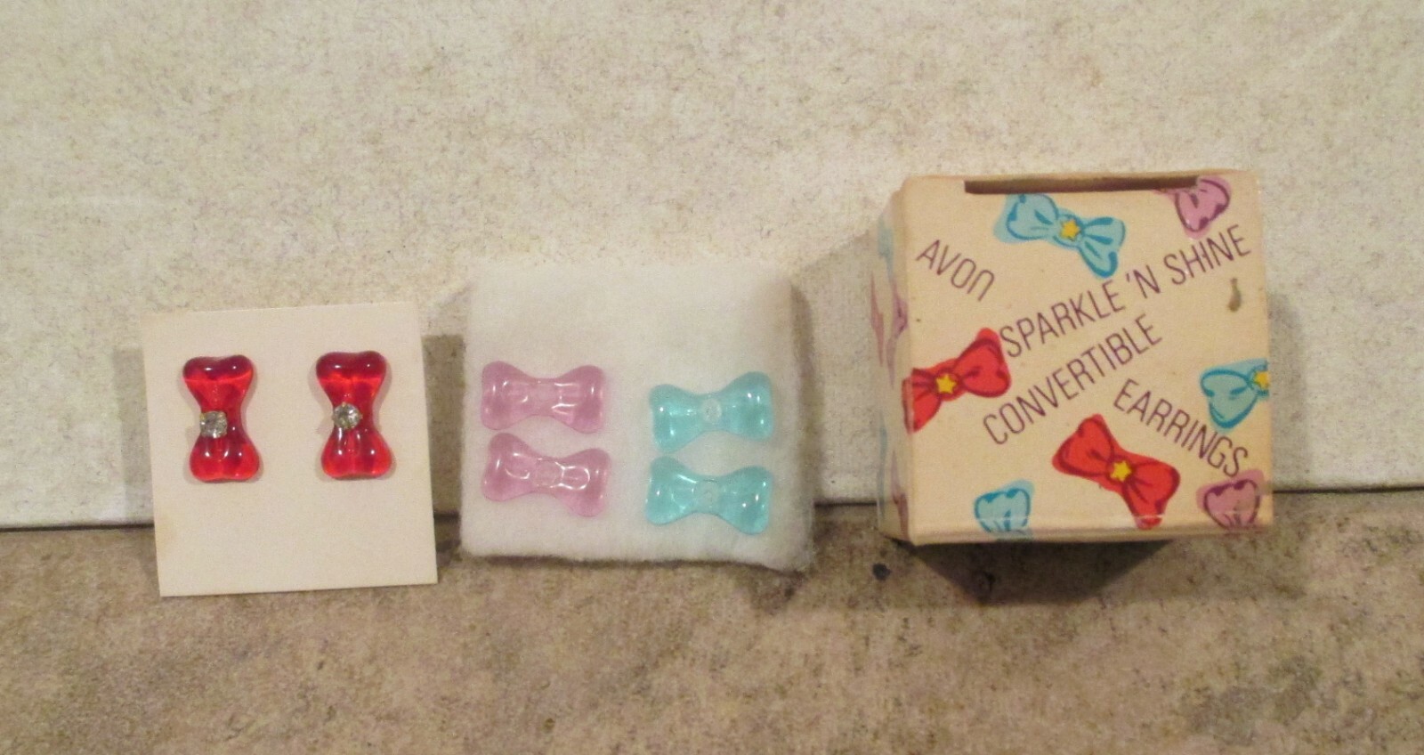 Avon 1988 Sparkle N Shine Convertible Children Girls Earrings