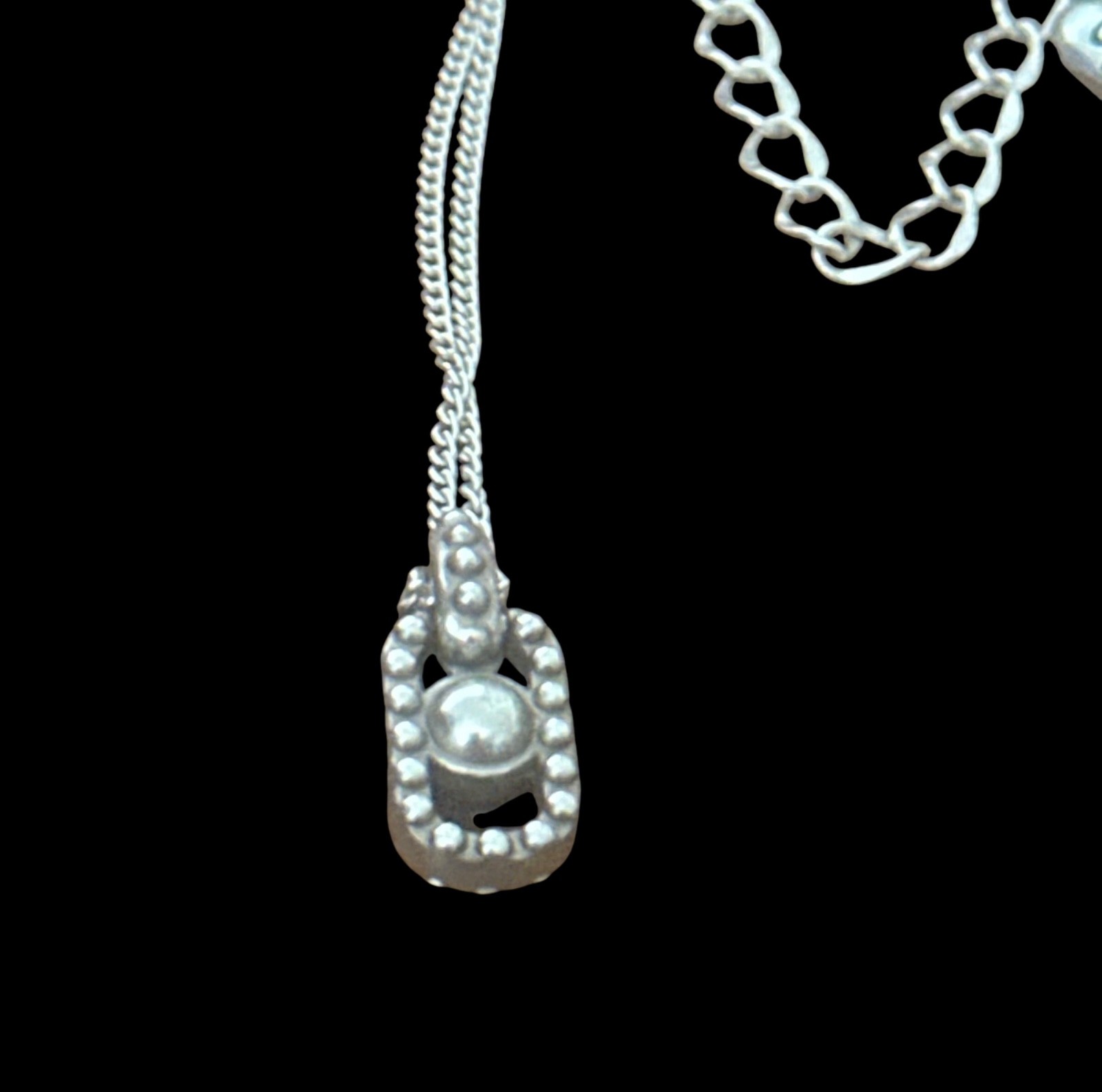 Brighton Illumina lights allure Necklace- silver color- rectangular-petite