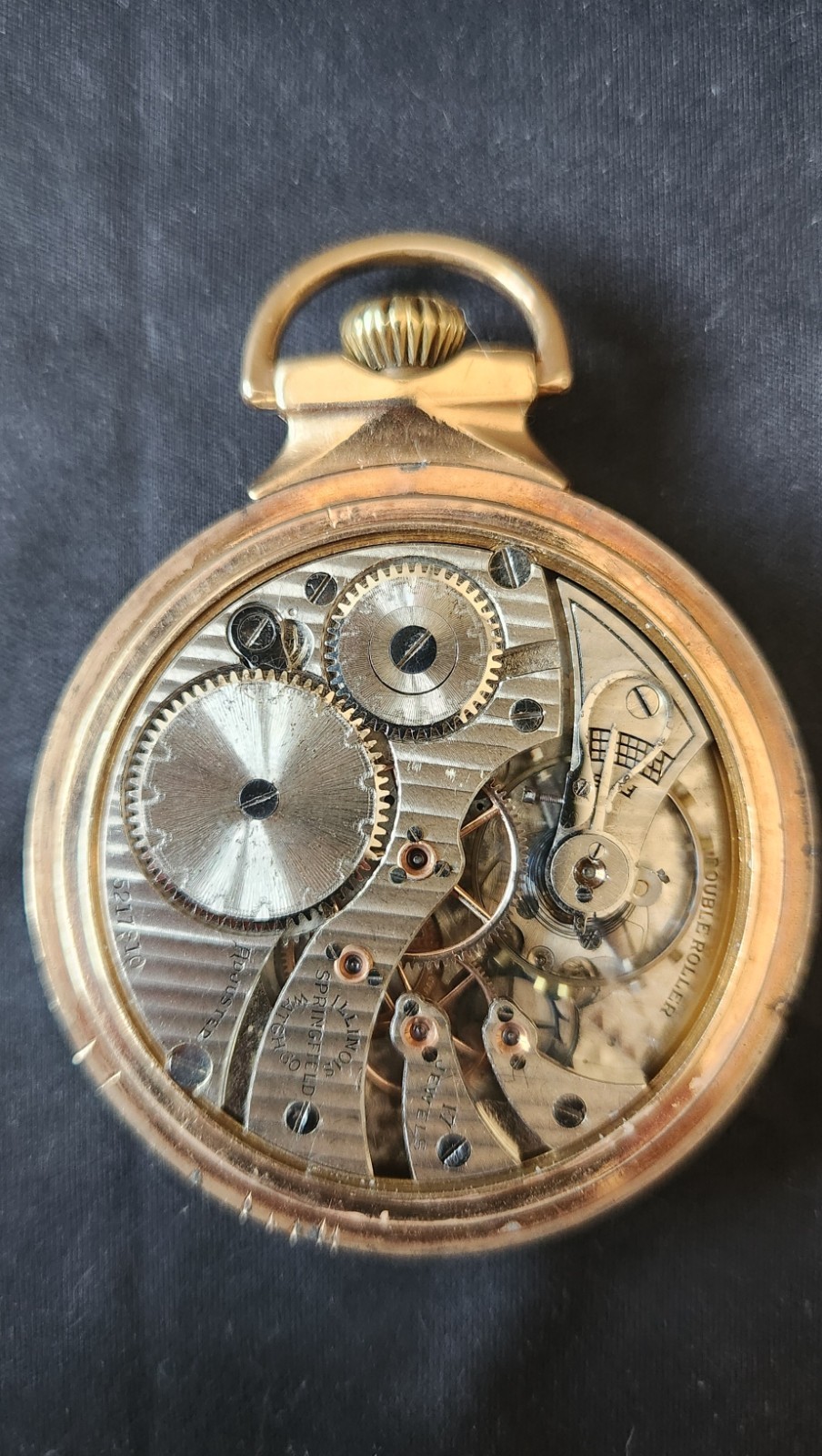 Illinois Springfield 16s 17J Grade 305 Adjusted Pocket Watch – Runs Fast