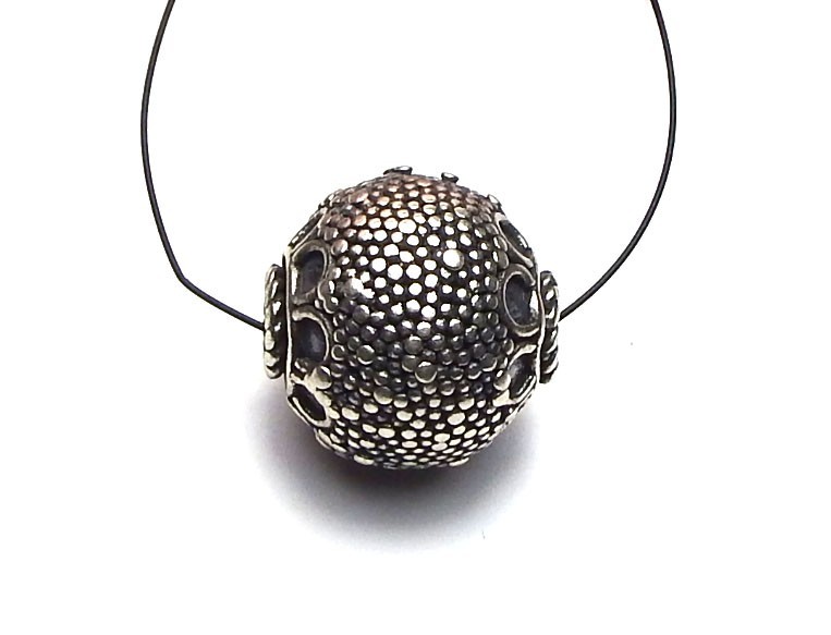Bali STERLING SILVER Focal Bead Handmade BIG Indonesia – CHOOSE STYLE