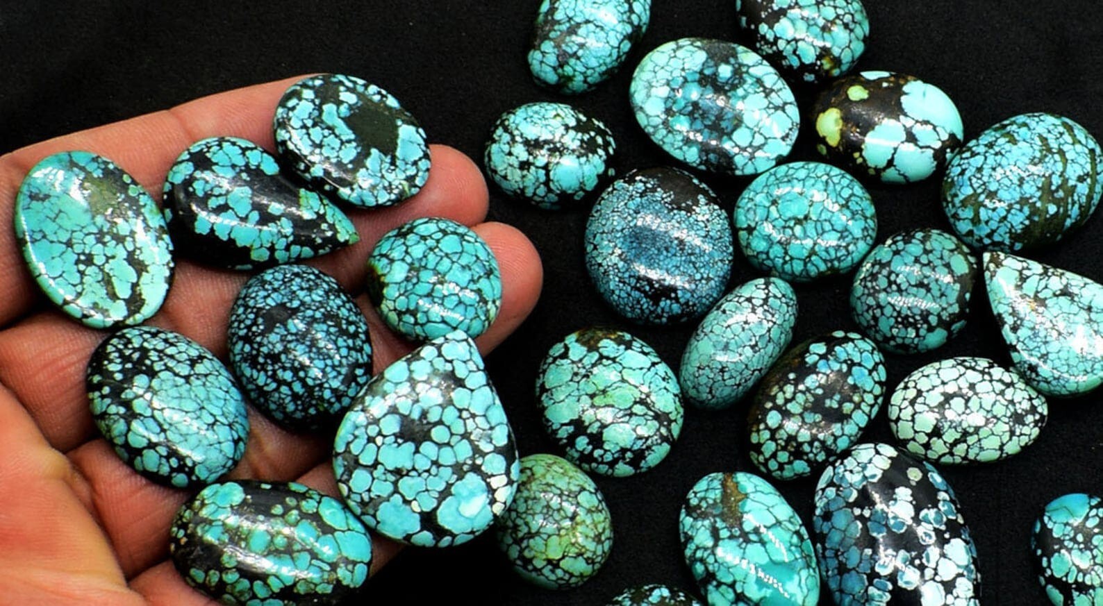 10Pcs Natural Tibetan Turquoise Mix Shape Cabochon Gemstone Wholesale Lot
