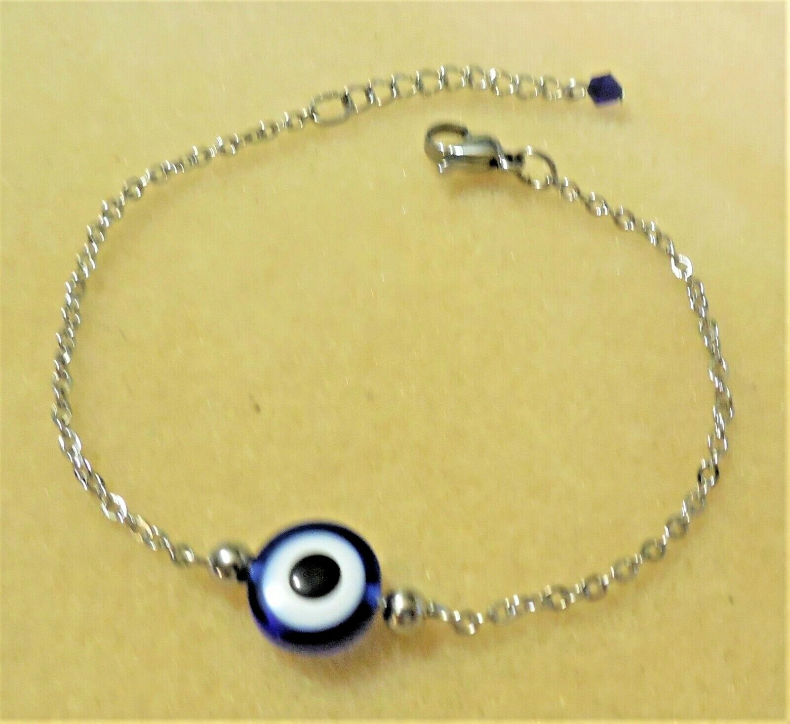 Evil Eye Bracelet Stainless Steel New GIFT For Protection Anti-Jinx Made in USA