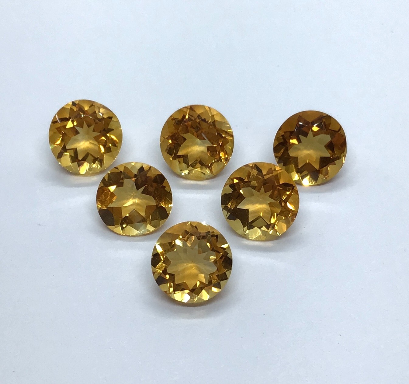 Natural AAA Citrine Cut Faceted Round Loose Gemstone For Making All Type Jewelry