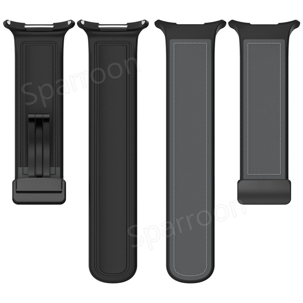 Magnetic Silicone Leather Strap Watch Band For Samsung Galaxy Watch 7 Ultra 47mm