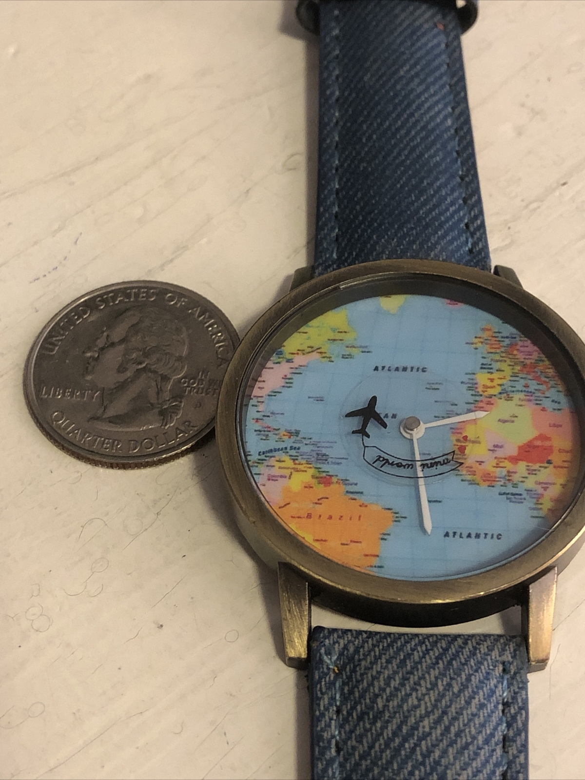 World Map Fashion Watch