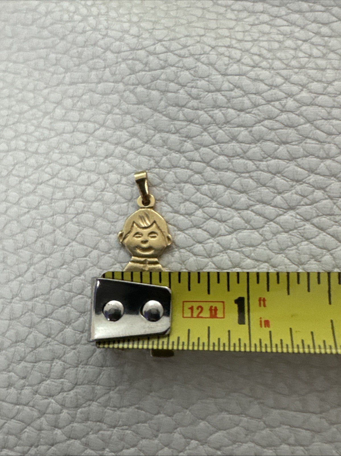 Vintage 14k Yellow Gold Boy Charm Pendant