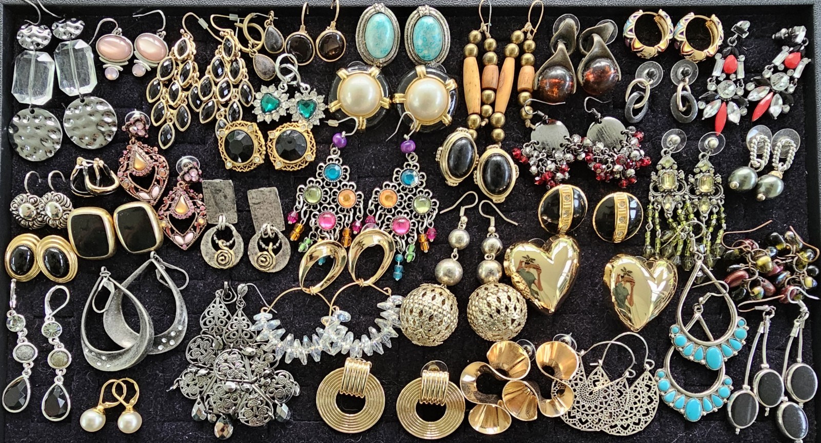 HUGE Vintage Earring Lot of 292 Pairs — Perfect for Individual Sale!