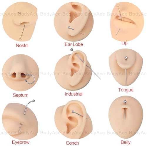 14G 16G 18G 20G Piercing Taper, Stainless Steel Threadless 16G(1.2mm) Mix