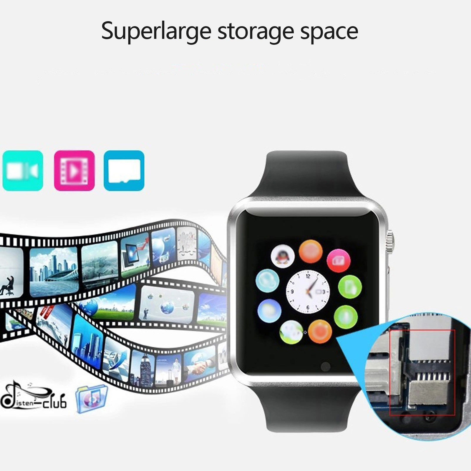 Smart Watch Bluetooth Phone Unlocked For Android Men Women Kids Gift Birtday