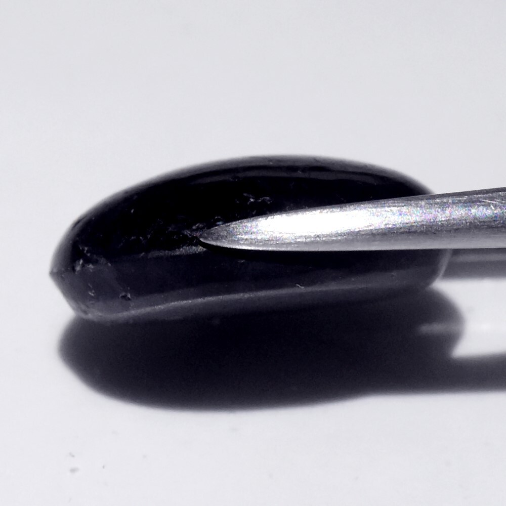 💎 7.31ct 13x10mm Oval Deep Blue 6 Ray Star Sapphire – Unheated, Myanmar Gem