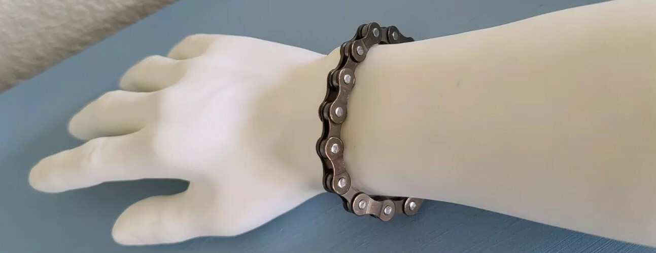 bicycle chain bracelet punk biker links bicycle stainless steel