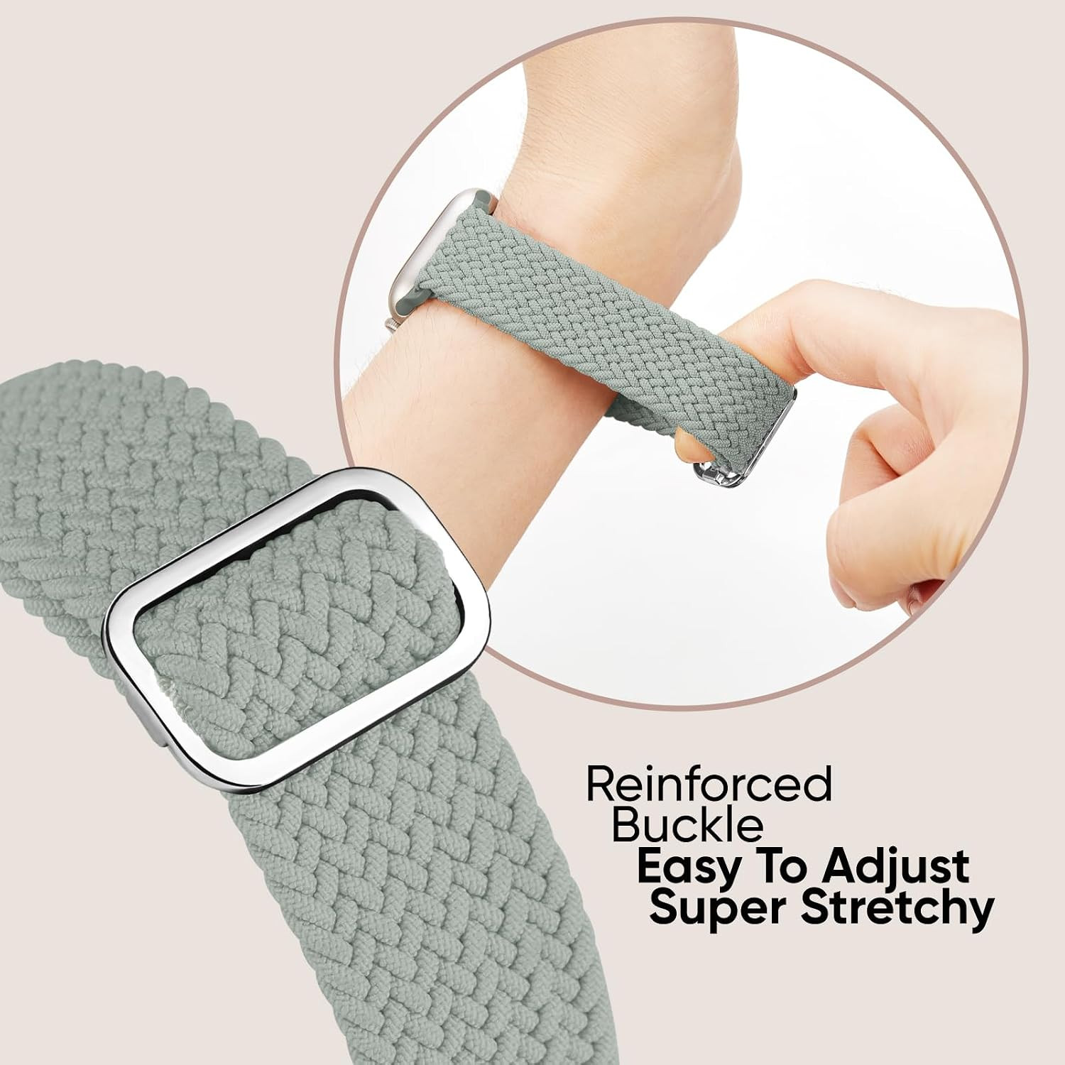 6 Pack Braided Stretchy Bands Compatible with Apple Watch 38Mm-49Mm Women Men