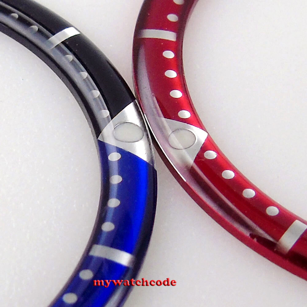 Flat 38MM*31.5MM Silver black blue Round Insert Fit SKX007 SKX009