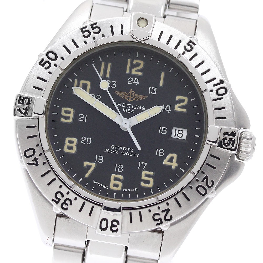 BREITLING Colt A57035 Date black Dial Quartz Men’s Watch_962767