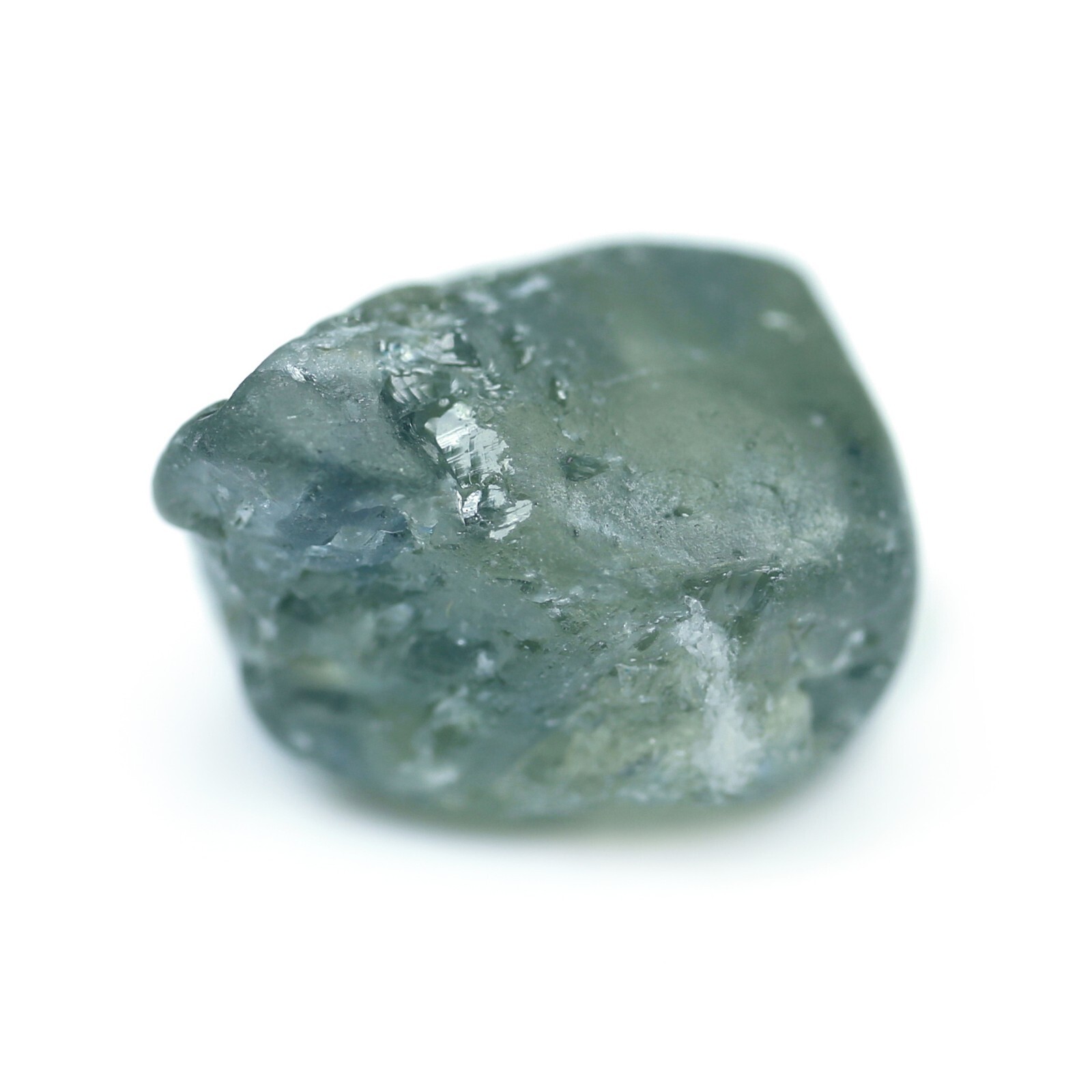 Impressive Certified 3.93ct Natural Teal Sapphire Australian Rough 9.2×6.9mm