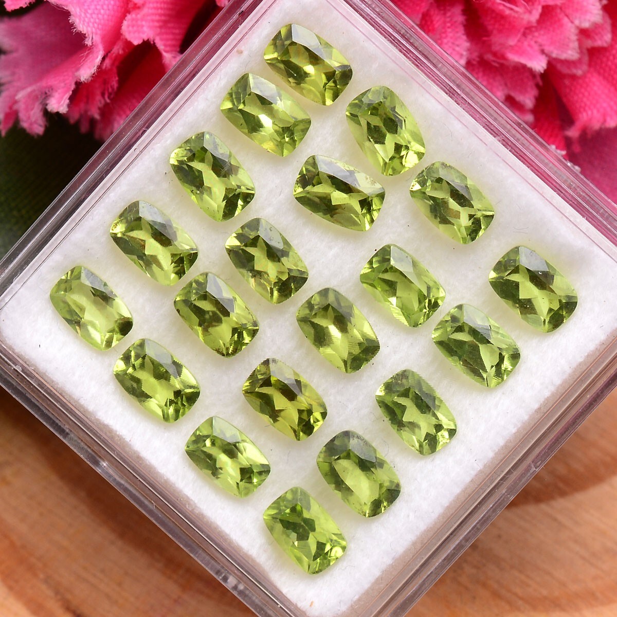 20 Pcs VVS Natural Peridot 6mm*4mm Calibrated Ravishing Color Lustrous Gemstones