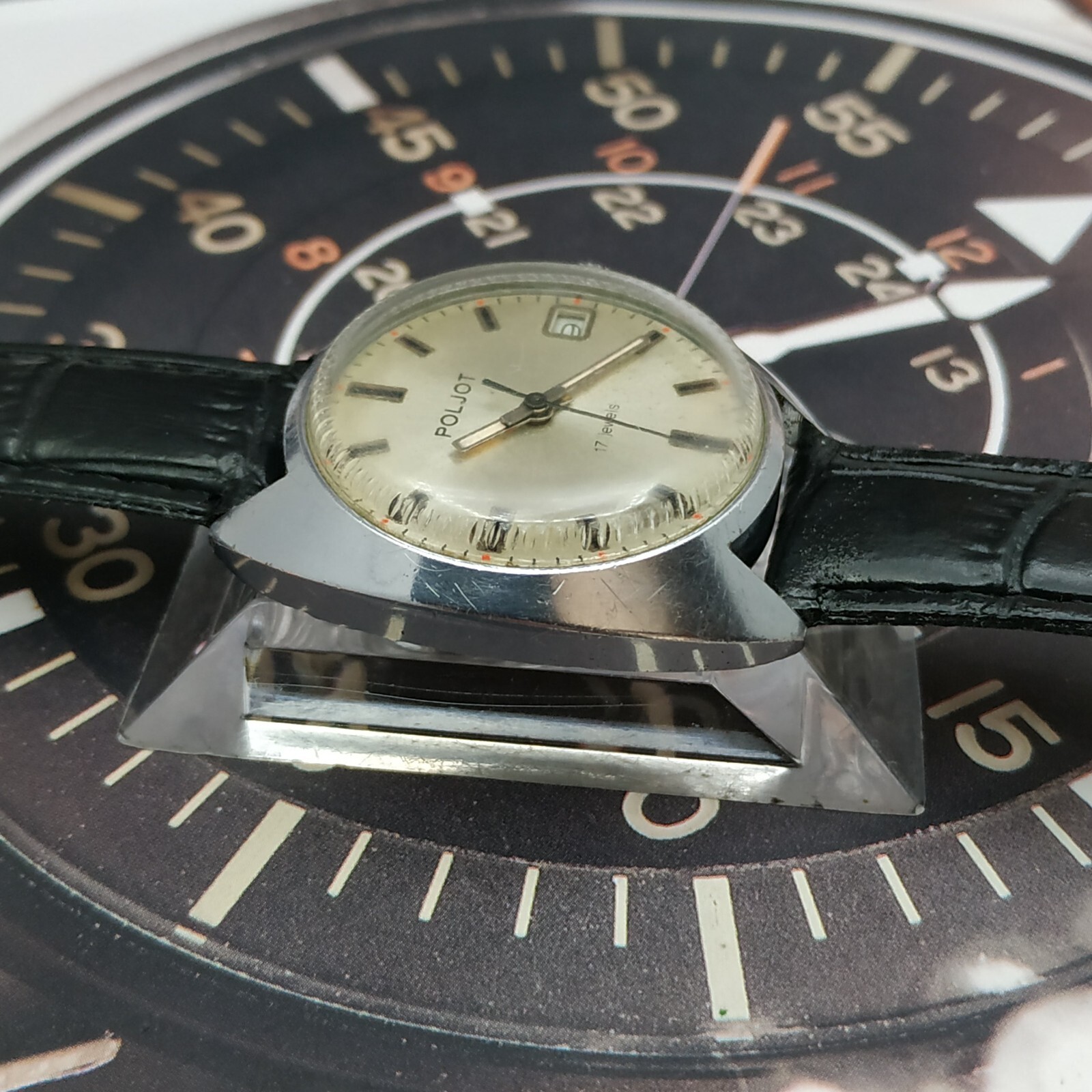 Dress Men’s Watch POLJOT Vintage USSR Mechanical SERVICED Retro Soviet Union ☭