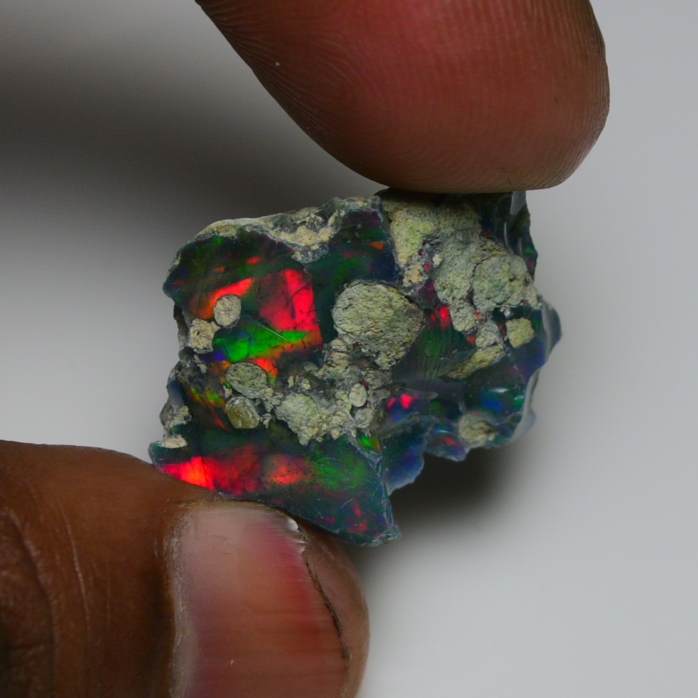 20.00 Ct Natural Black Ethiopian Opal Rough – Ideal for Jewelry, Smoked Opal Raw