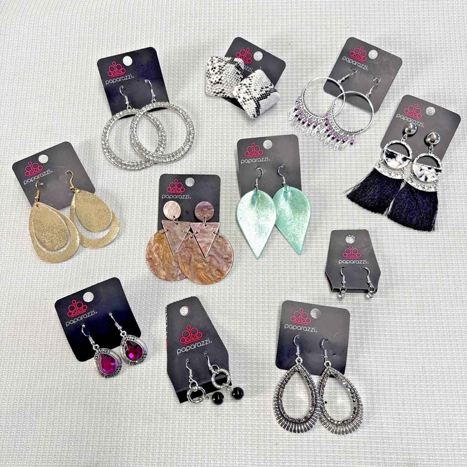 Lot of 11 Pieces – All Pierced Earrings – NWT – Contemporary Costume Jewelry