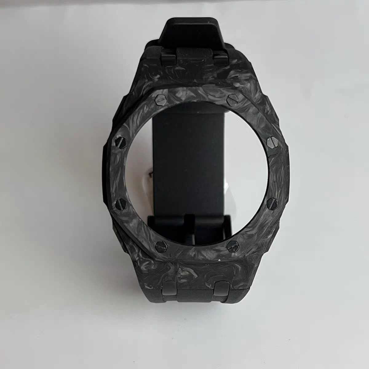 Real Forged Carbon Fiber Mod Kit Case Rubber Band for G-SHOCK GA-2100 2110 Strap