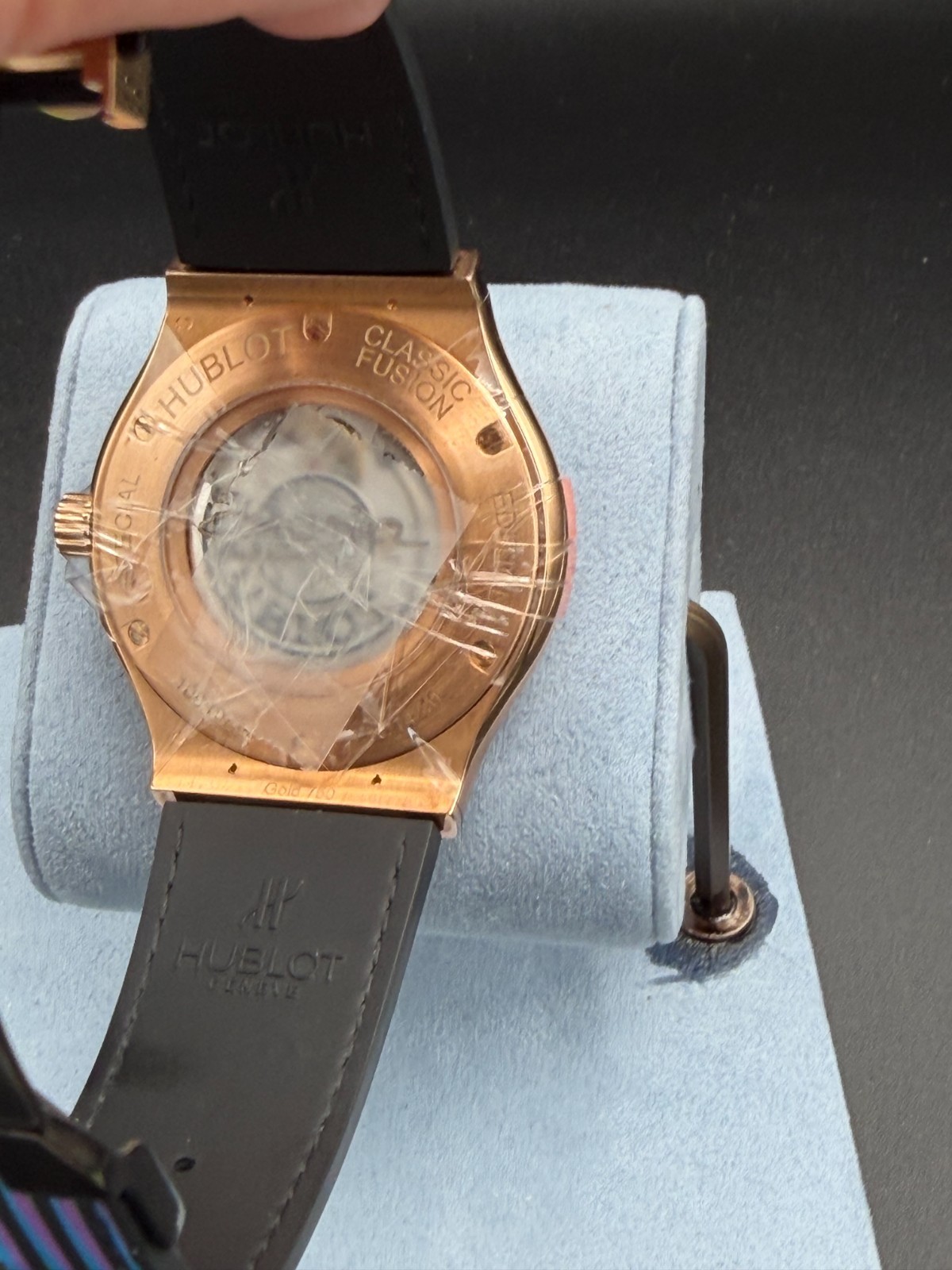 Hublot Classic Fusion Cruz Diez 18K Yellow Gold 45mm Limited Edition