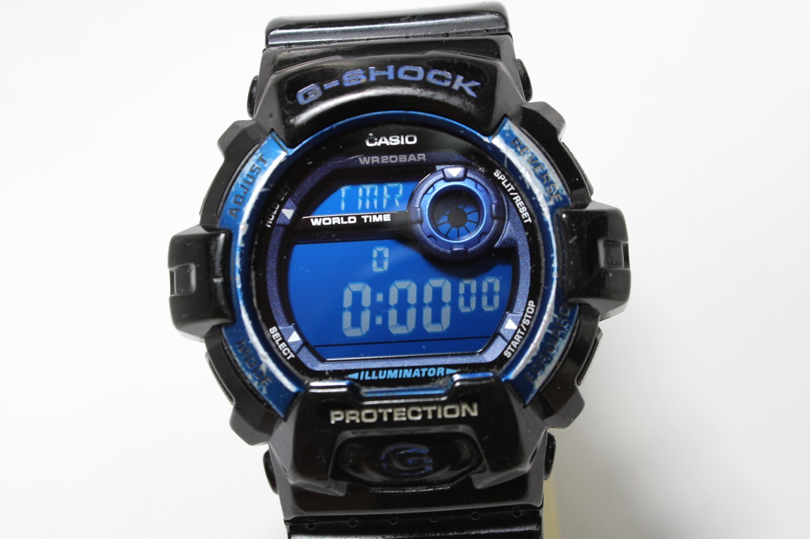 CASIO G-8900A-1JF Black Blue Auto light Big case Digital Watch G-Shock resistant