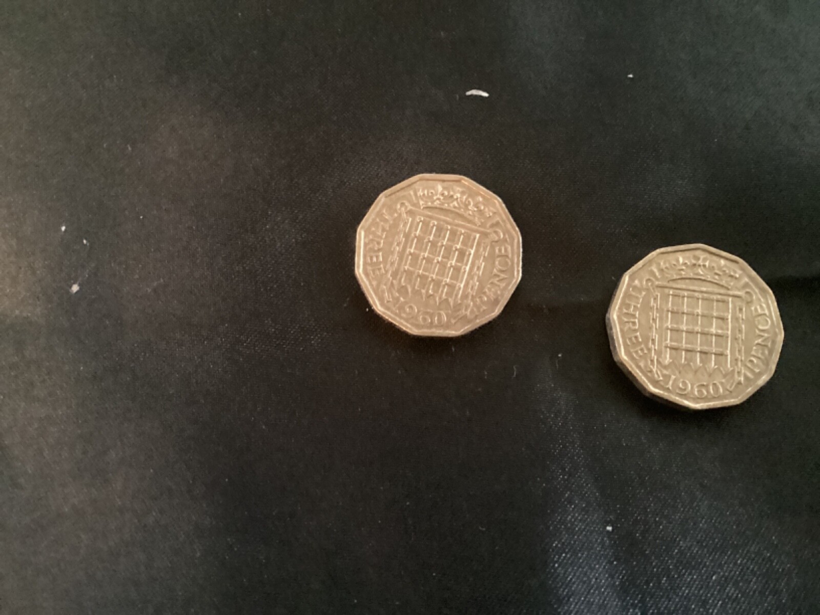 1960 three penny coin year of birth cufflinks