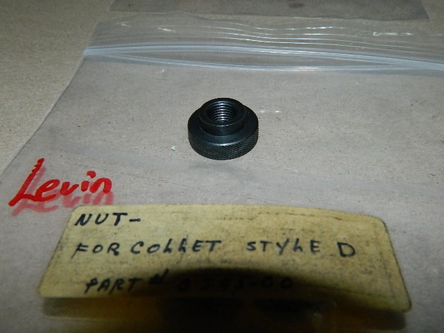 LEVIN Watchmakers NEW replacement part D Collet Knurled 10MM Nut LOT # 35