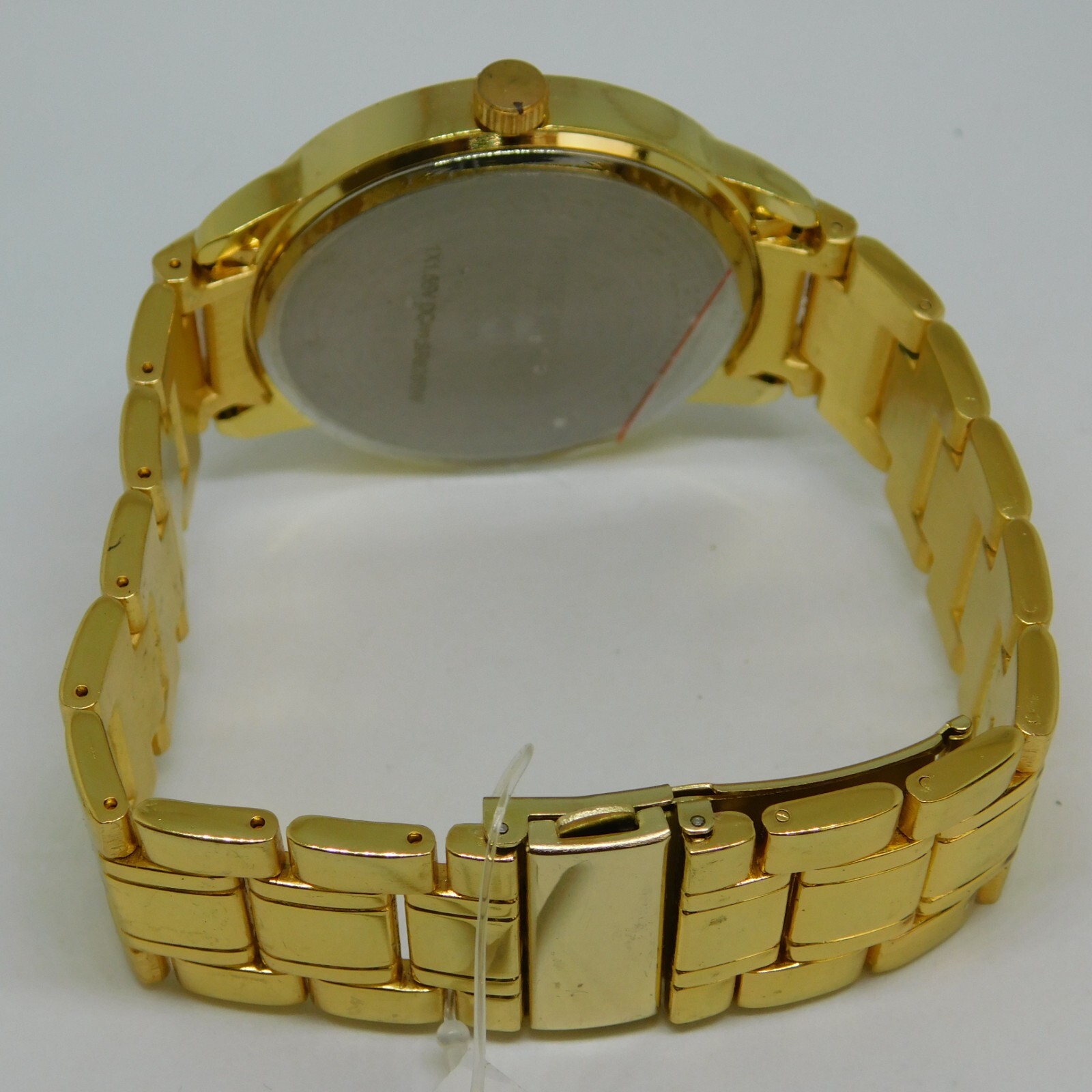Accutime Watch Corp. MAC8031AL Gold Tone Men’s Watch Sz. 8 1/4″ New Battery