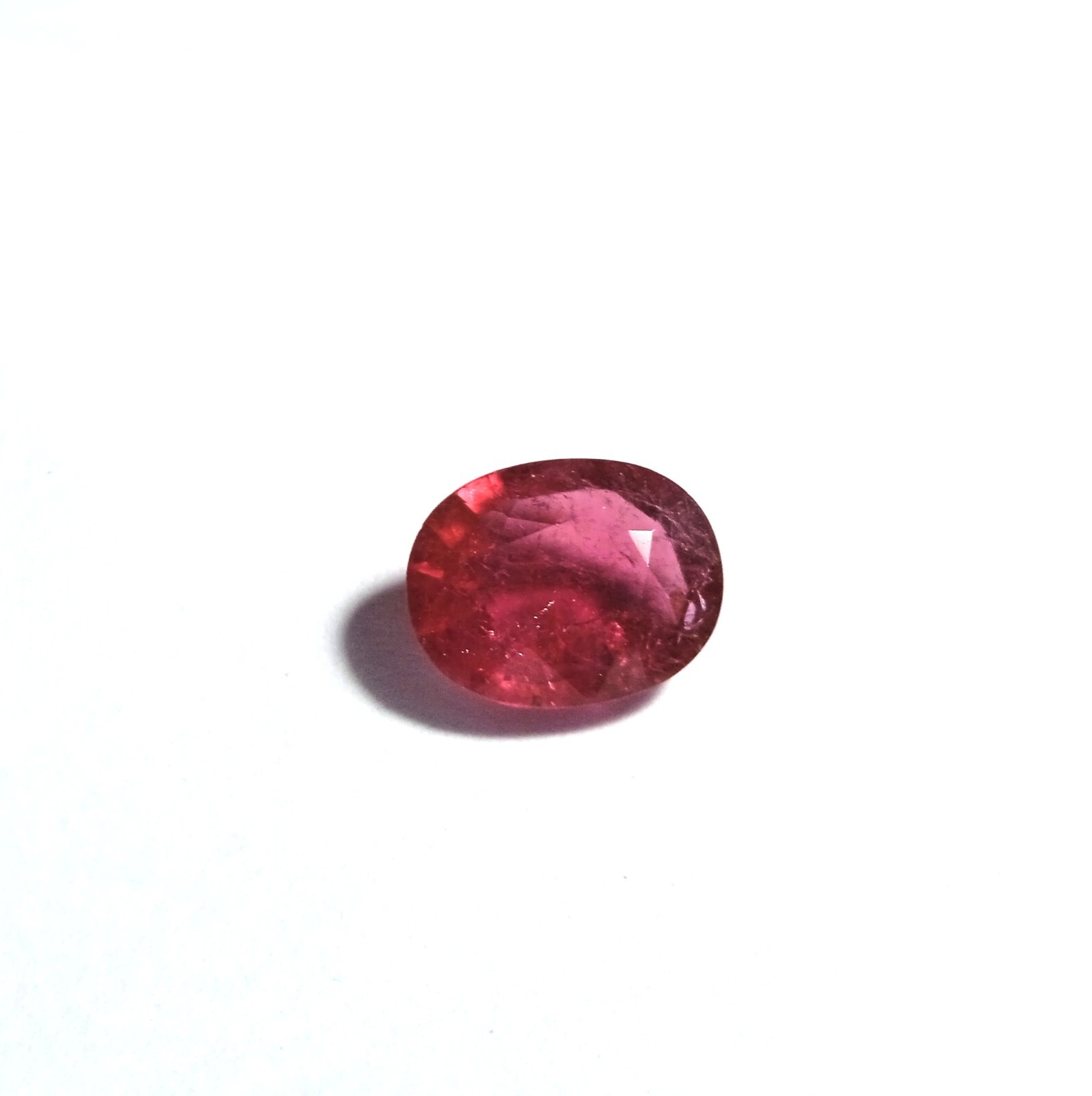 3.5 Carat Natural AAA Grade Faceted Pink Tourmaline Cut Oval Shape Gemstone